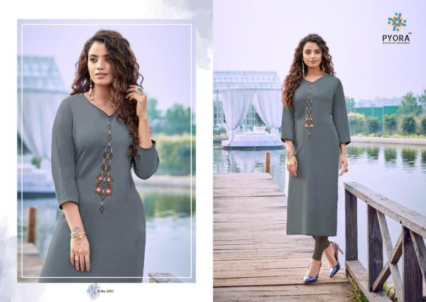 Pyora Mantra 1 Rayon Fancy Kurti Wholesaler